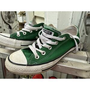 CONVERSE Women All Star Low top Green Chuck Taylor Sneakers Womens 6 Men 4 READ